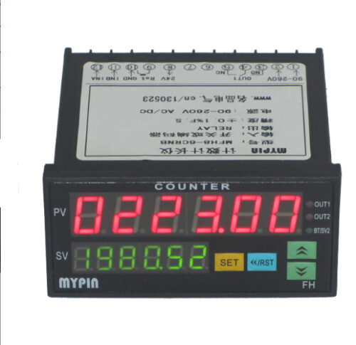 6-digit Length/Yard Counter Meter Digital Counter 90-260v AC-DC FH8-6CRRB