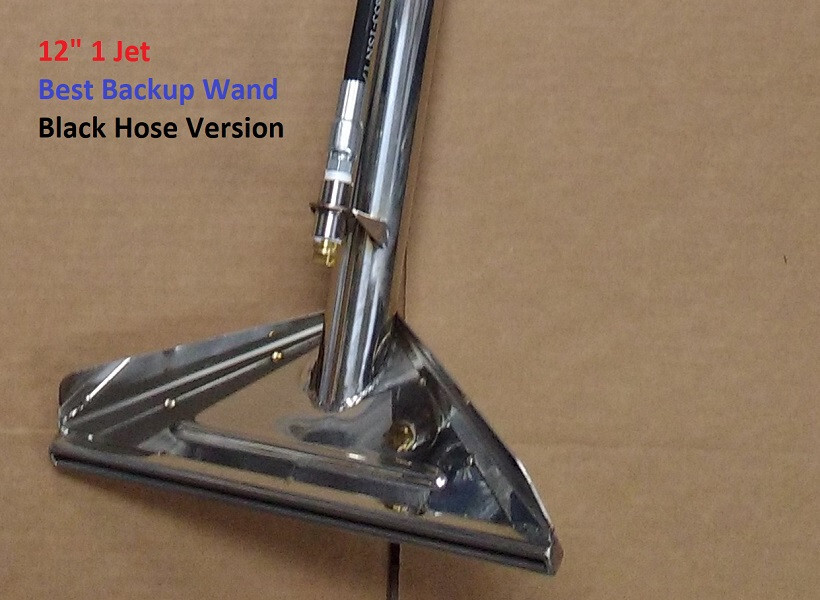 12" Carpet Clean Wand 1 Jet 1.5" tube Truckmount portable  - Best Backup Wands