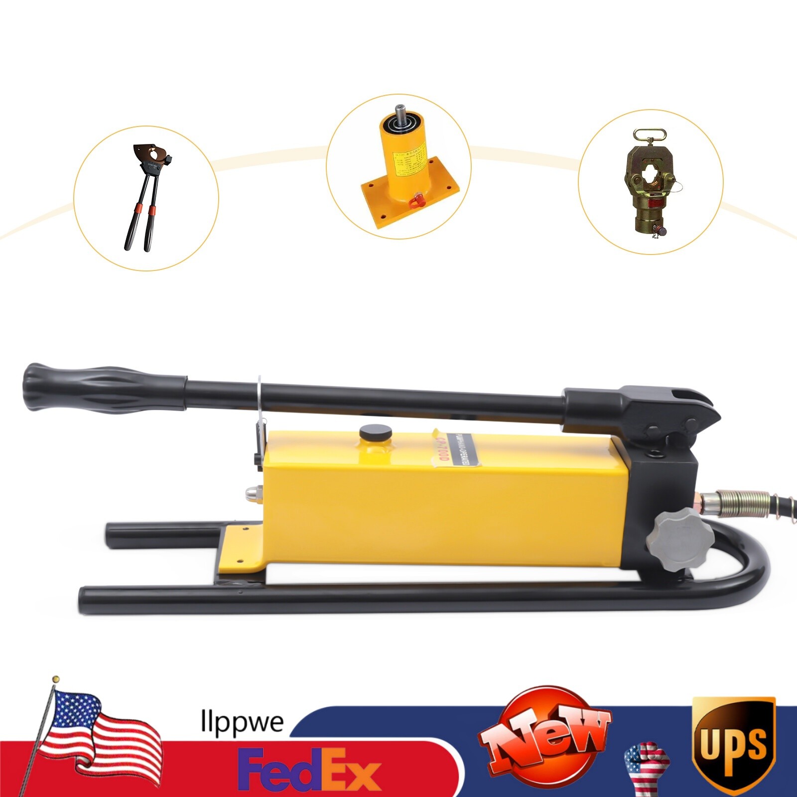 Manual Hydraulic Hand Pump Single Acting 1500CC Manual Hydraulic Cylinder new