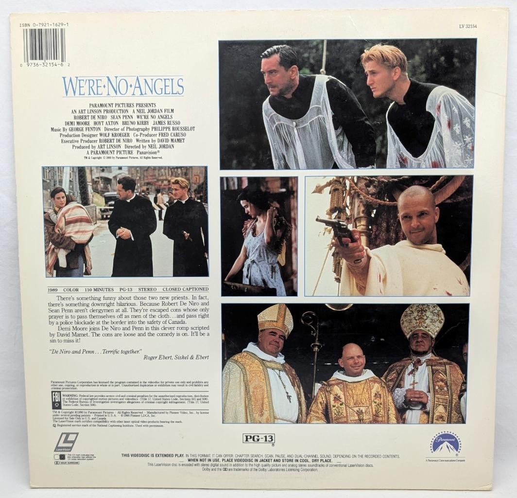 We're No Angels (Laserdisc, 1990) LV 32154