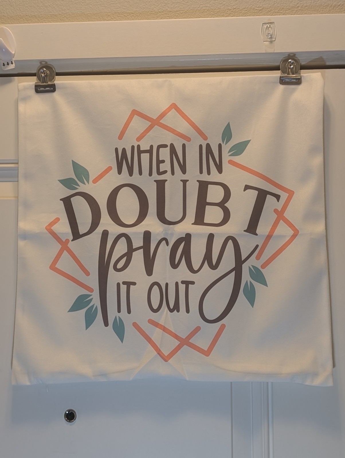 When In Doubt Pray It Out Pillow Case Pillowcase with Zipper 18"X18" #546