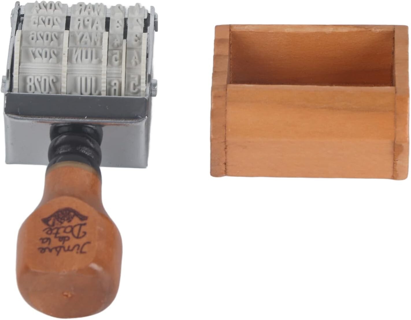 Retro Roller Date Stamper Inking Day Month Year for Eggs DIY Craft Card Making