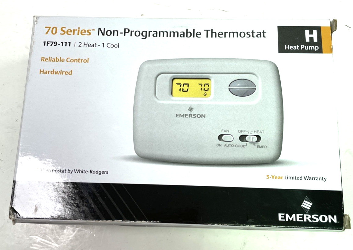 Emerson White-Rodgers  1F79-111 Non-Programmable 70 Series Heat Pump Thermostat