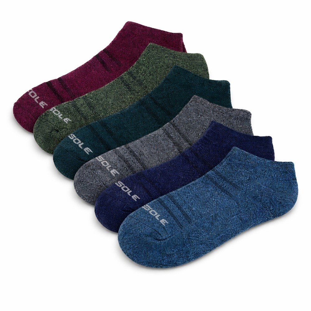 New Men's Sof Sole Perform Low Cut 6 Pair Pack Golf Socks 8-12.5 - Choose Color