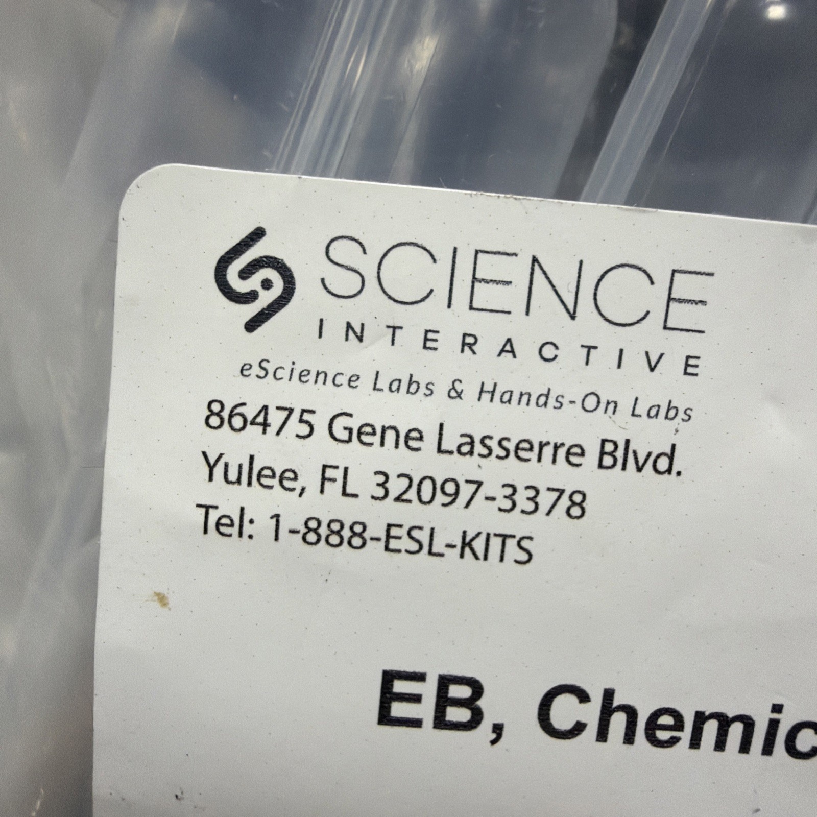Science Interactive EB Chemical Reactions Kit