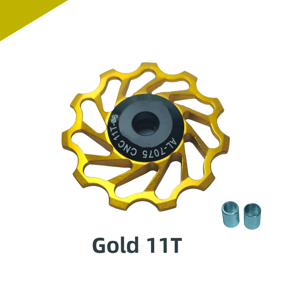 MTB Rear Wheel Chain Tensioner Guide Wheel Made of Lightweight Aluminum Alloy