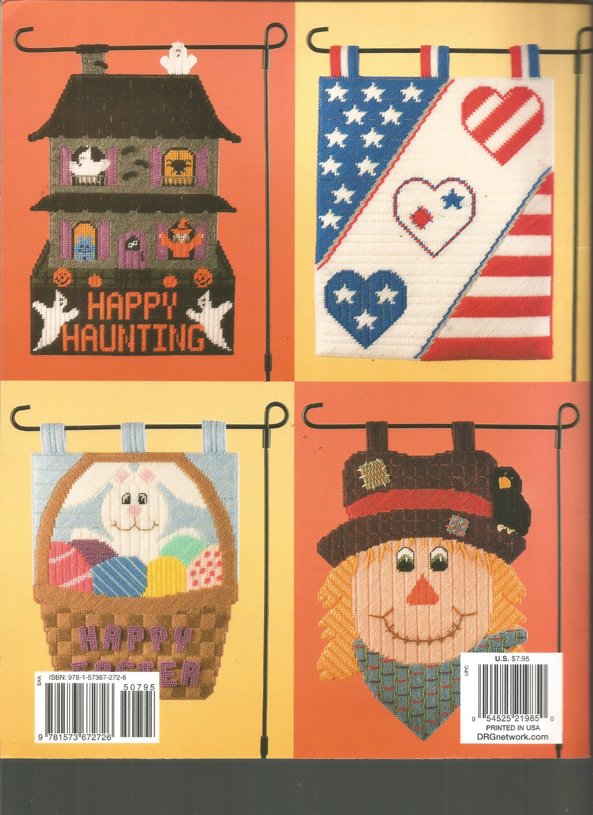 Plastic Canvas Patterns More Ornamental Flags Easter Halloween Christmas J08