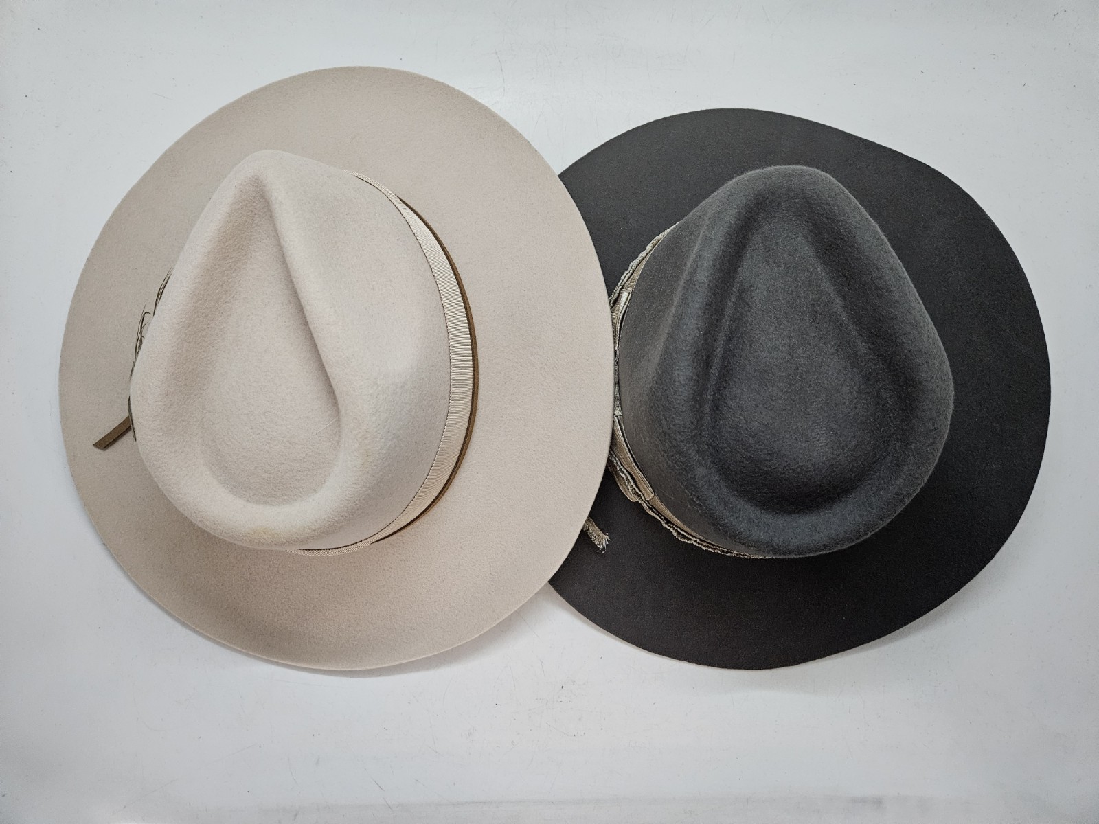 Lot of 2 Shyanne Women's Felt Western Feathered & Wool Fashion Hats, Size 7