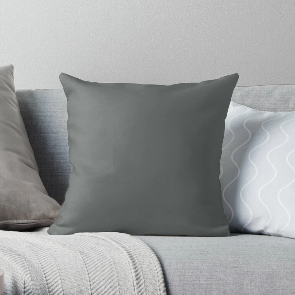1x Pillow Cover fit to 12"x12" 200TC 100%Cotton--1 Quantity Only Not Pair-Grey