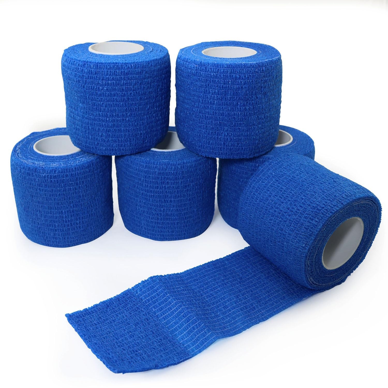 XGNG 6Rolls Blue No-Cut Tape Cut Resistant Adherent 5 x 4.5 cm,
