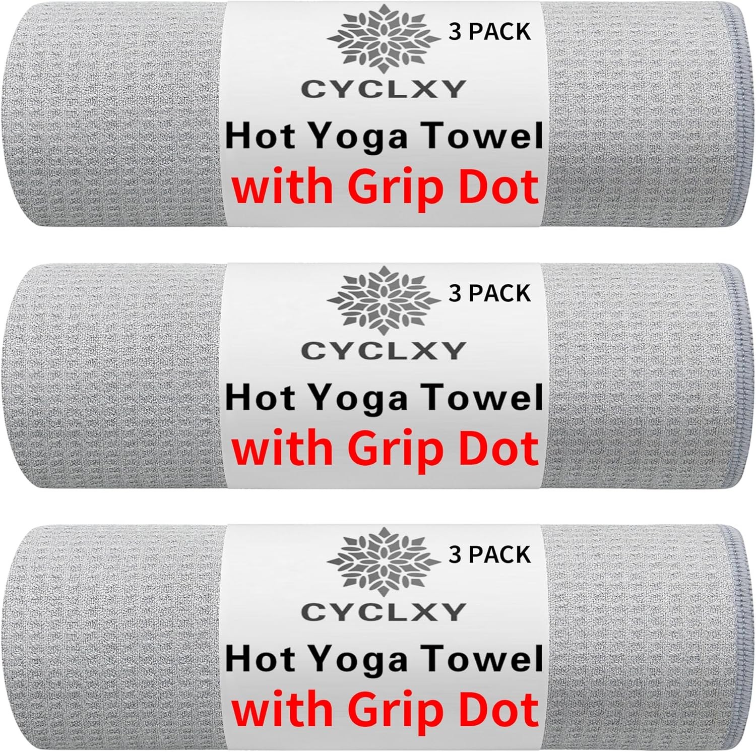 Yoga Mat Towels with Grip Dot, Hot Yoga Towel Non Slip Yoga Mat Towel
