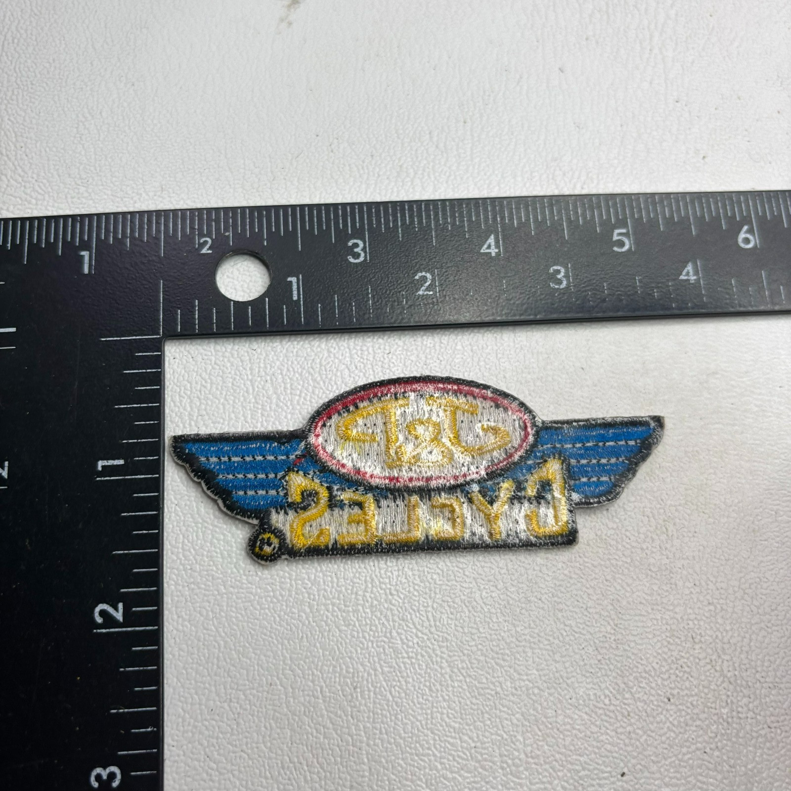Motorcycle J & P CYCLES Embroidered Wings Patch 66Q8