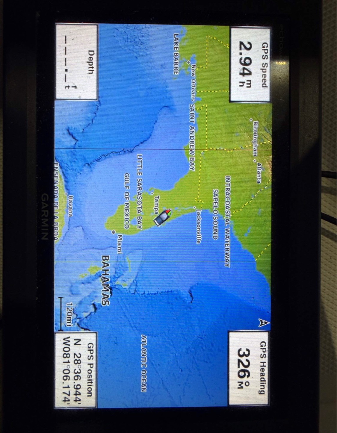 Garmin Echomap 94SV Display CHARTPLOTTER Gps Pwr Cable, Cover No Transducer