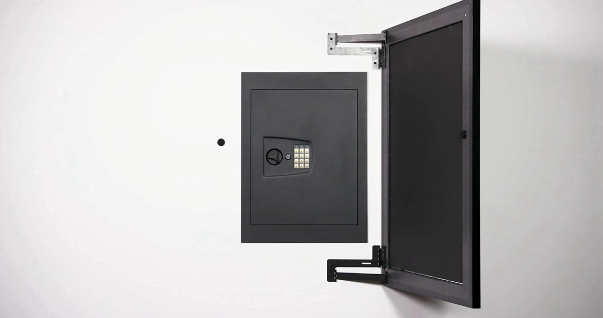 Hidden Hinge - UNDETECTABLE Designed for mounting a Over Wall Safe
