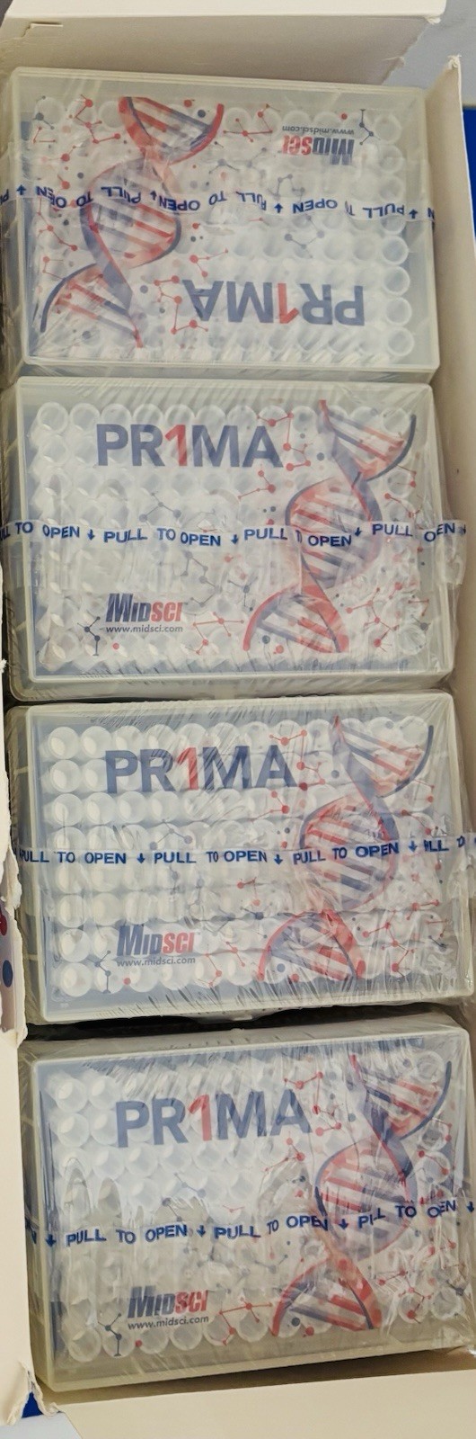 MidSci PR1MA Low Retention Graduated Barrier Pipette Tips PR-1000RK-FL 8/PK