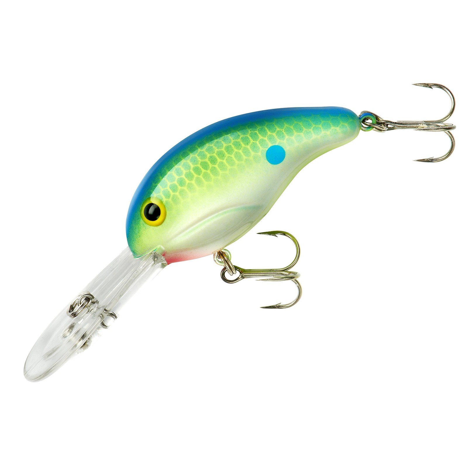 Bandit Lures 300 Crankbait Bass Fishing Lures, 2", 1/4 oz, Citrus Shad