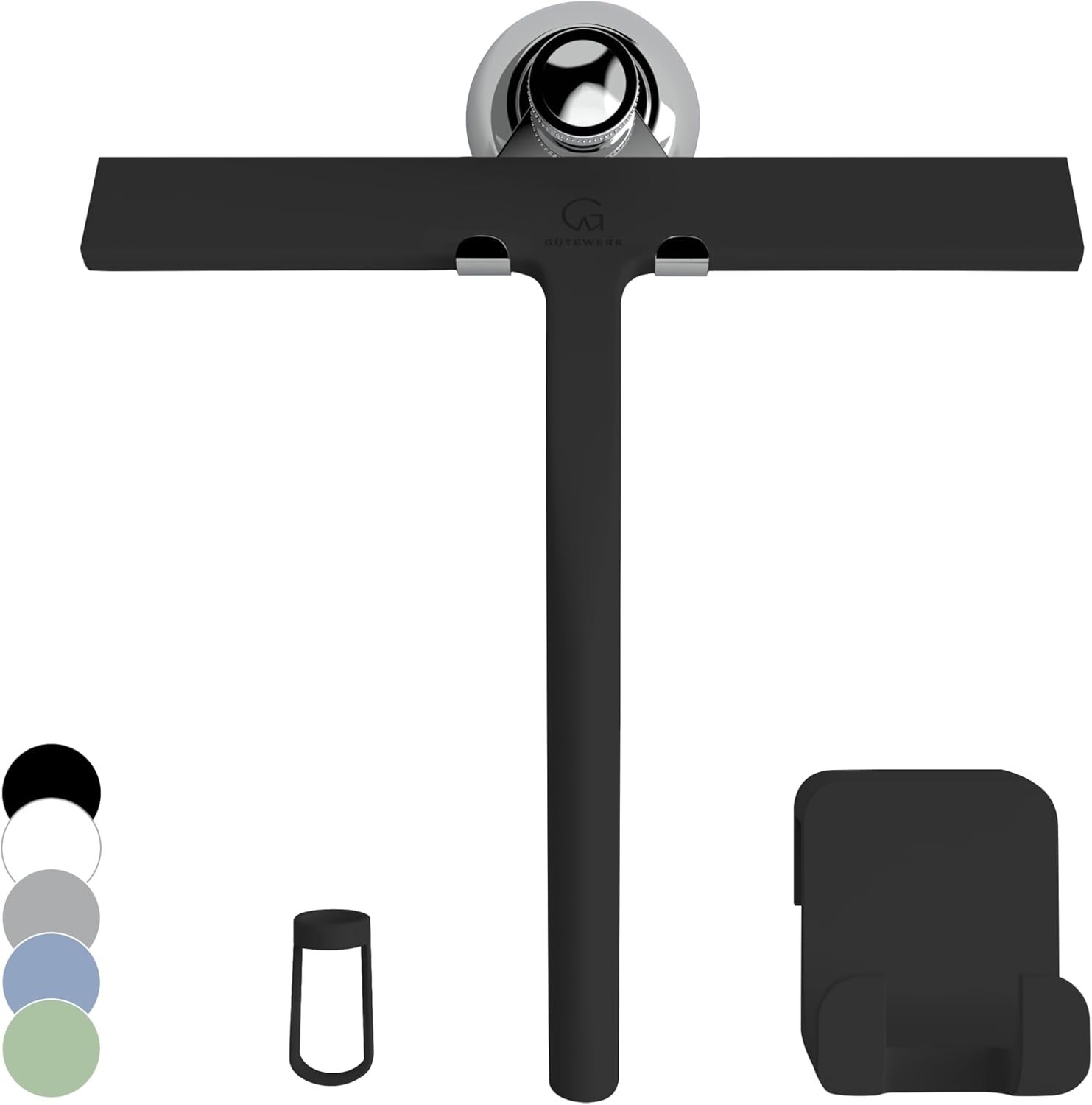 Silicone Shower Squeegee Glass Doors & Mirrors W/ Stainless Steel Core