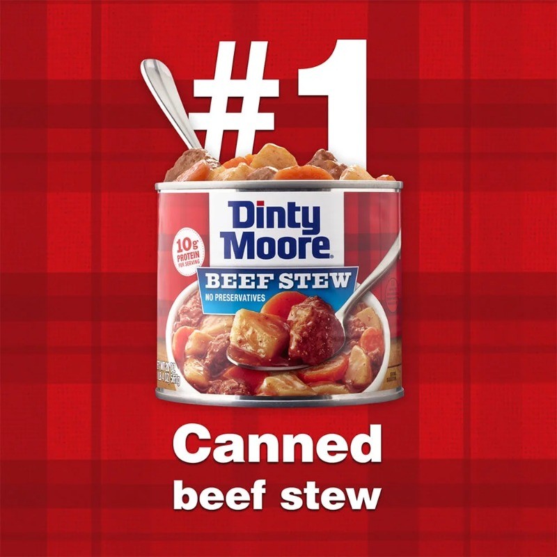(3 pack) DINTY MOORE Beef Stew, Shelf-Stable, Steel Can 38 oz