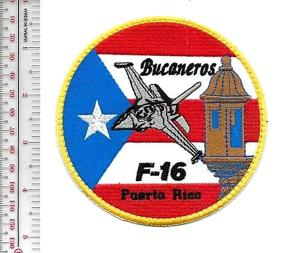 US Air Force USAF Puerto Rico Air National Guard Flying F-16 Bucaneros NO TARIFF