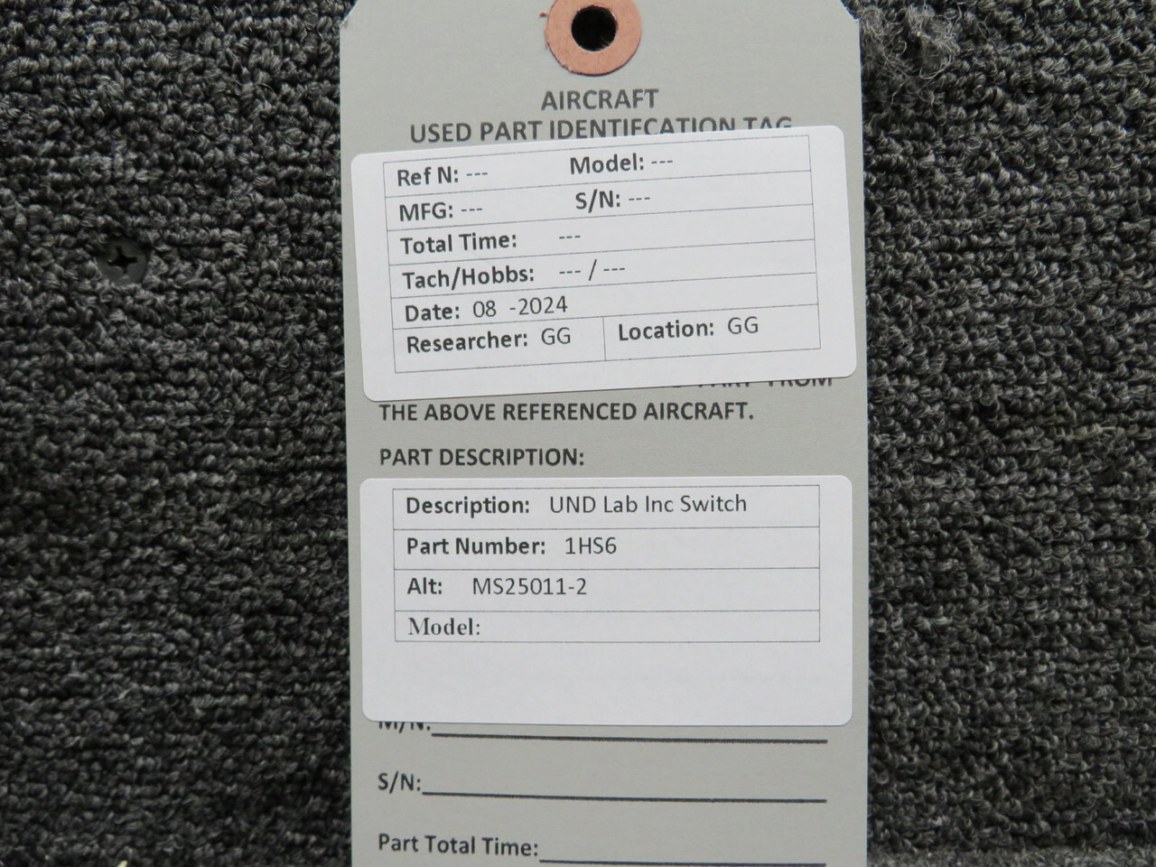 1HS6 (Alt: MS25011-2) UND Lab Inc Switch