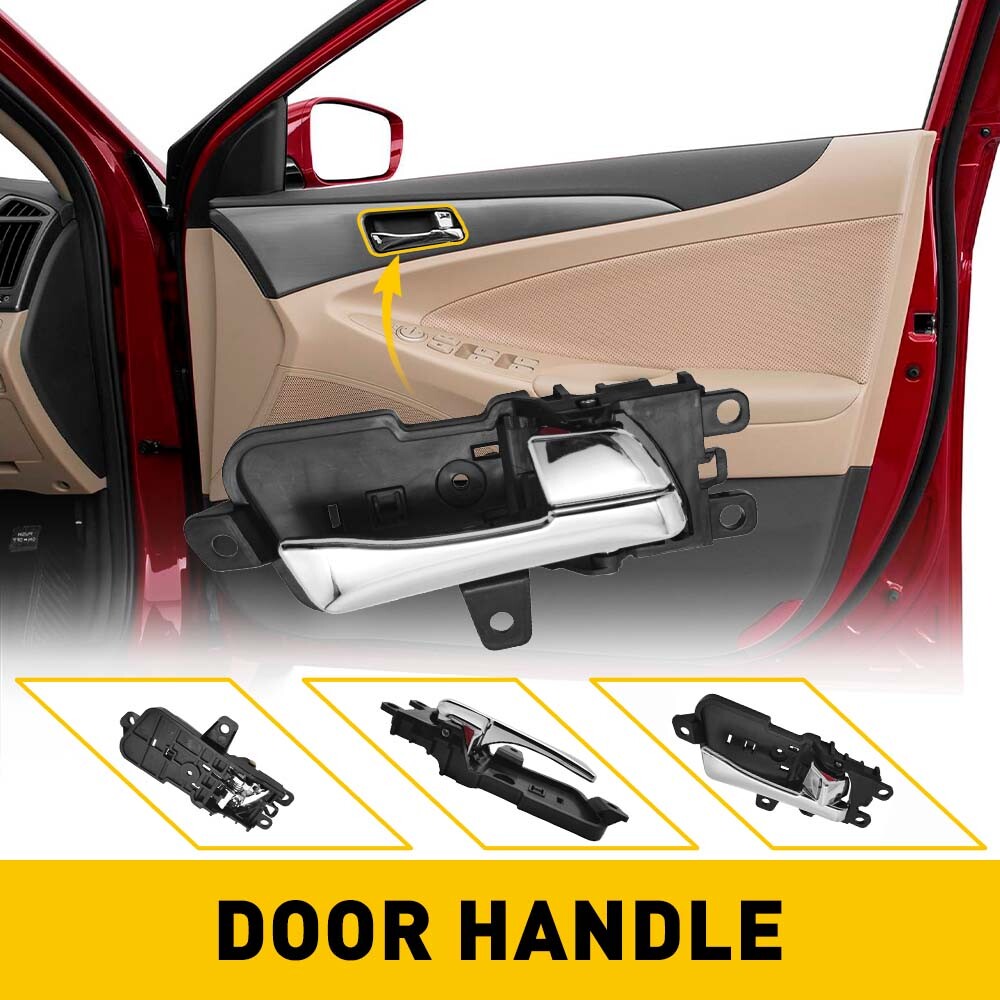 Inside FRONT or REAR Door Handle Passenger Side Chrome For SONATA 2011-2014