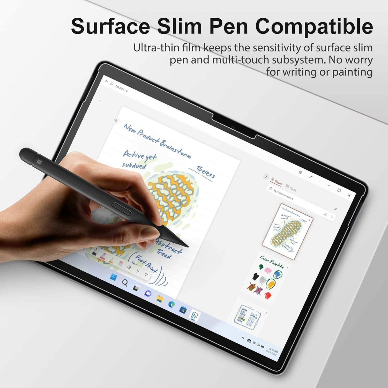 2 Pack] Protector for Surface Pro 11 2024/Microsoft Surface Pro 9/Surface Pro...