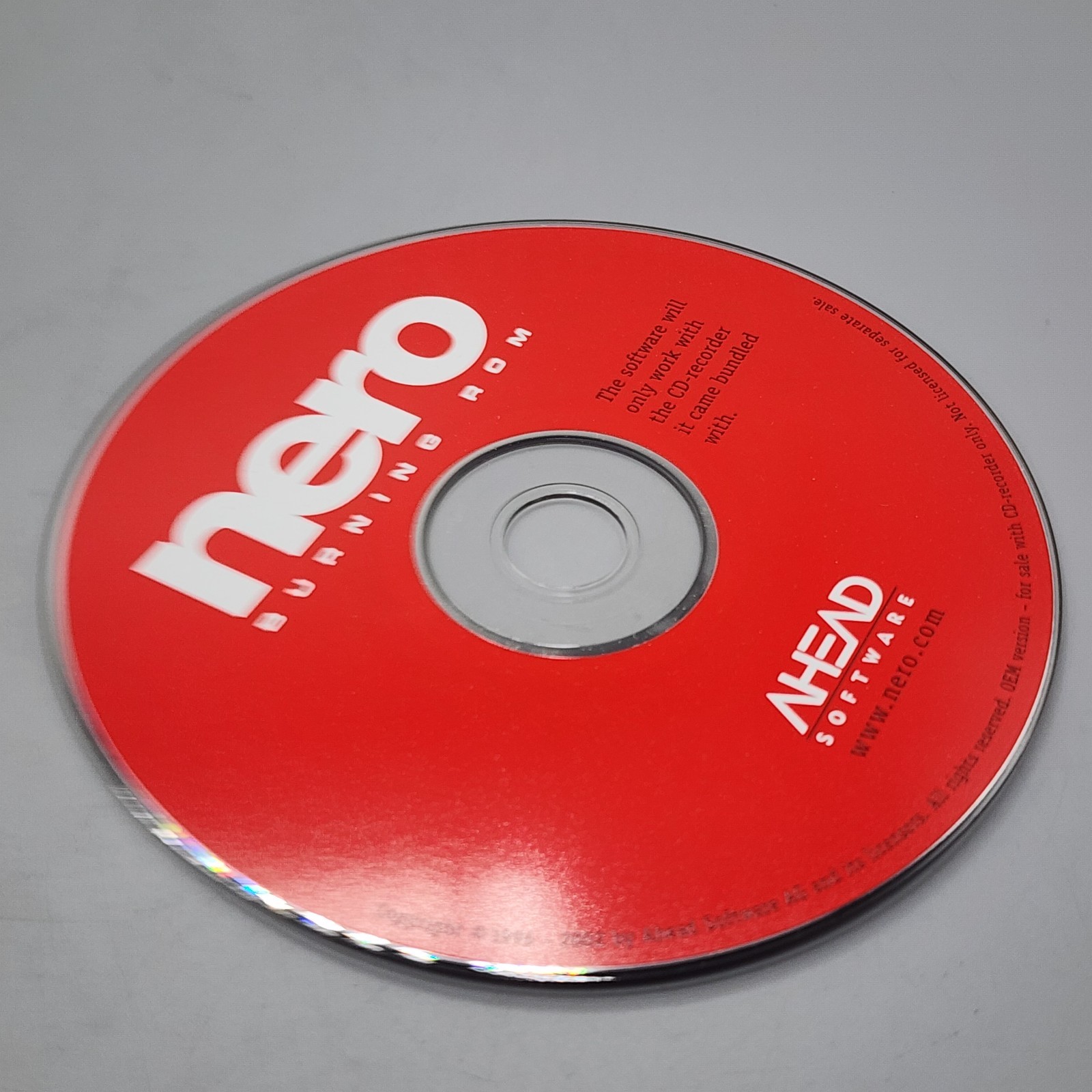 Nero Burning Rom Replacement CD Burning Software - Ahead Software - Disc Only