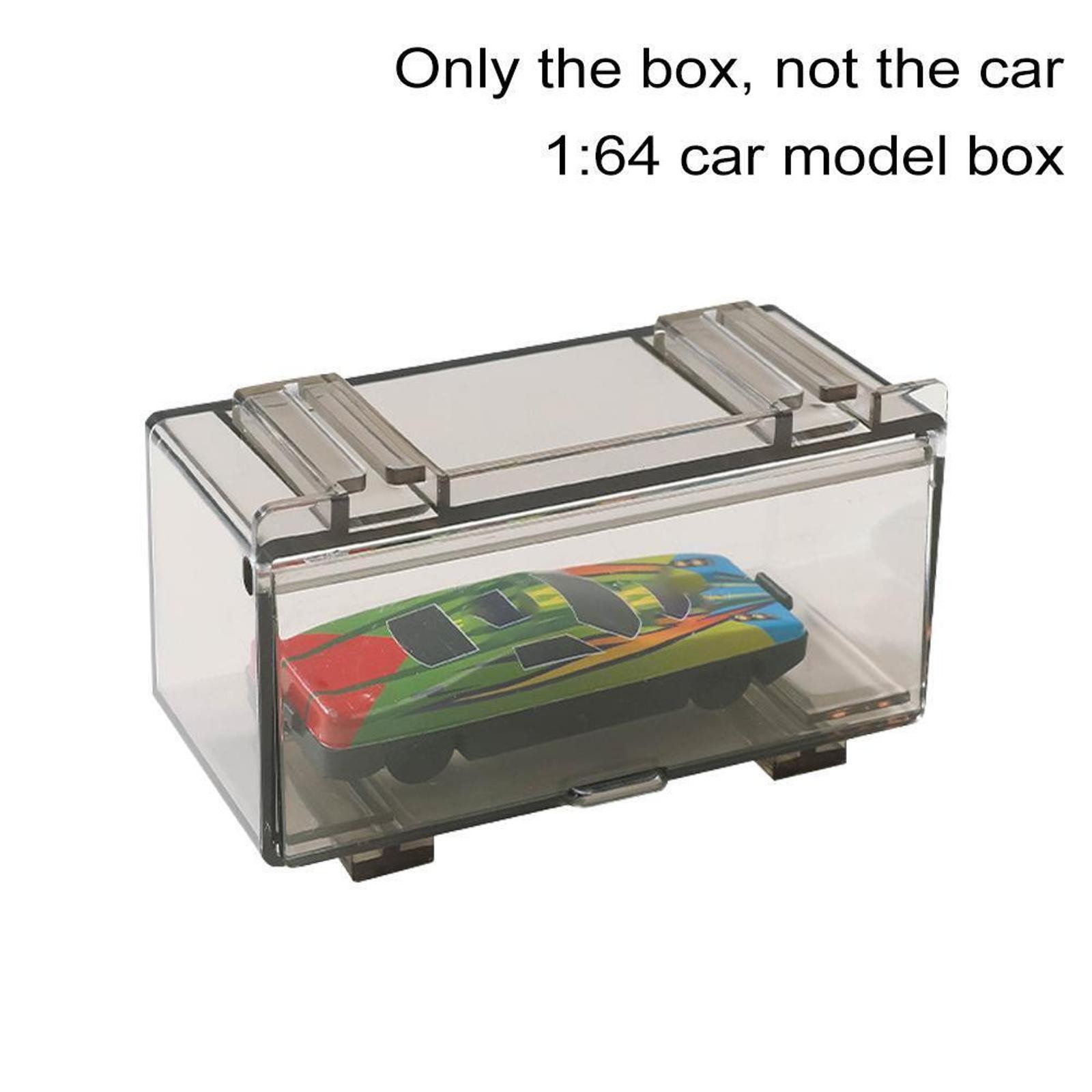 4Pcs/Set 1:64 Car Model Toy Storage Box Model Dustproof Case Acrylic Display n