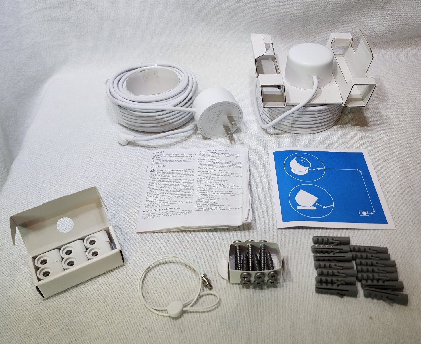 Power Cable  Parts for Google Nest Camera Model G3AL9 Power Cable Model G9QR5