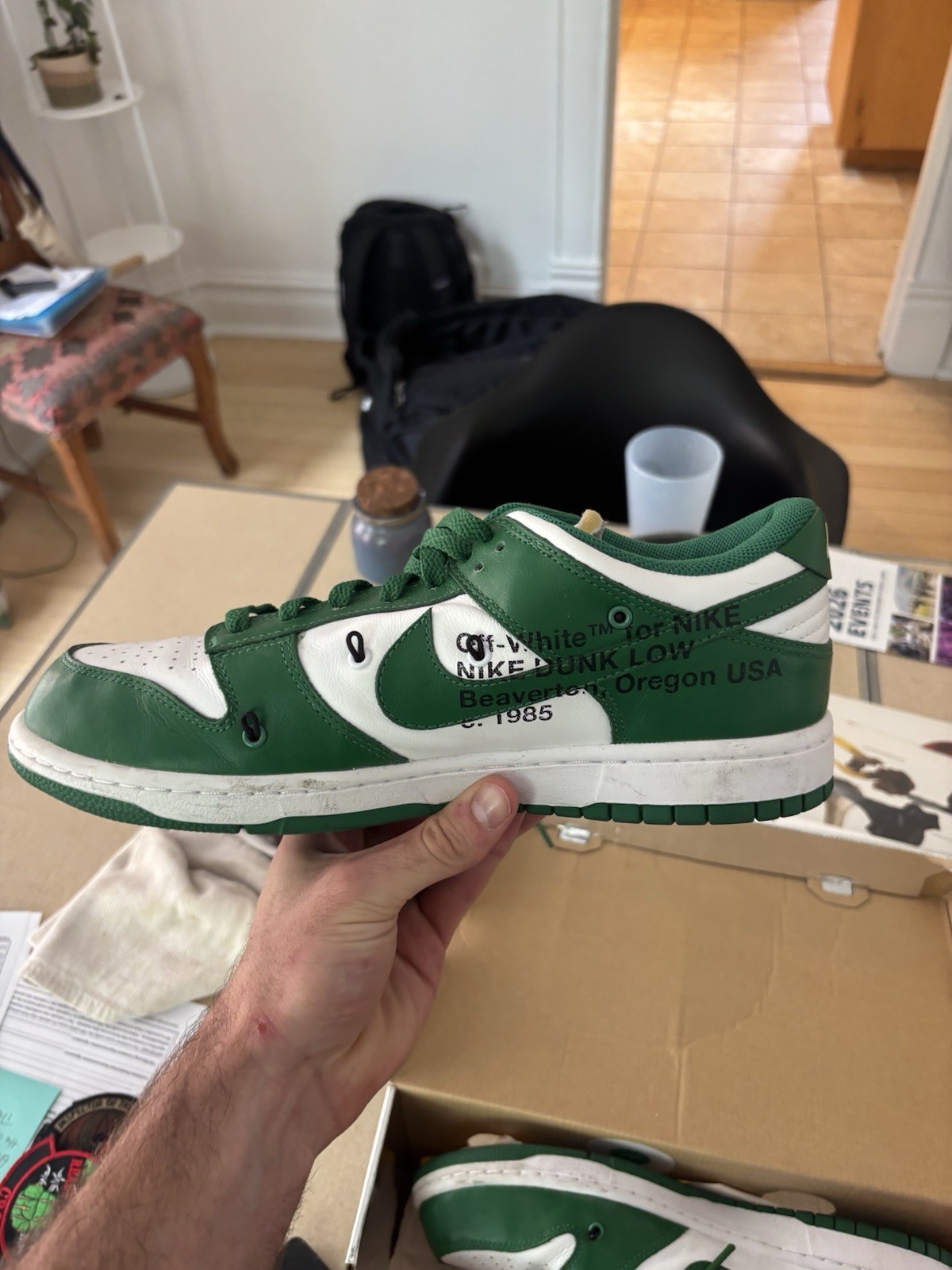 Nike OFF-WHITE Dunk Low Pine Green
