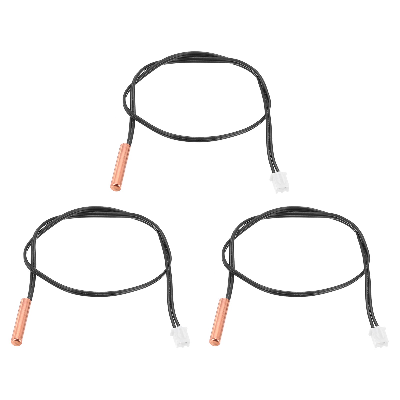 3 Pcs 5K NTC Thermal Sensor Probe,Copper Temp Sensor Probe 14 Inch