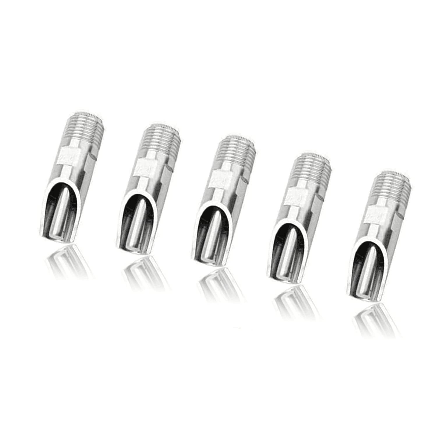 5PCS Stainless Steel Pig Nipple Water Drinker Automatic Feeder 1/2 NPT
