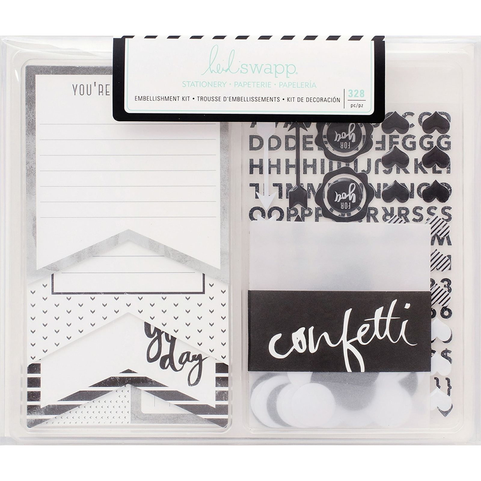 Heidi Swapp Stationery Embellishment Kid Decoration Black