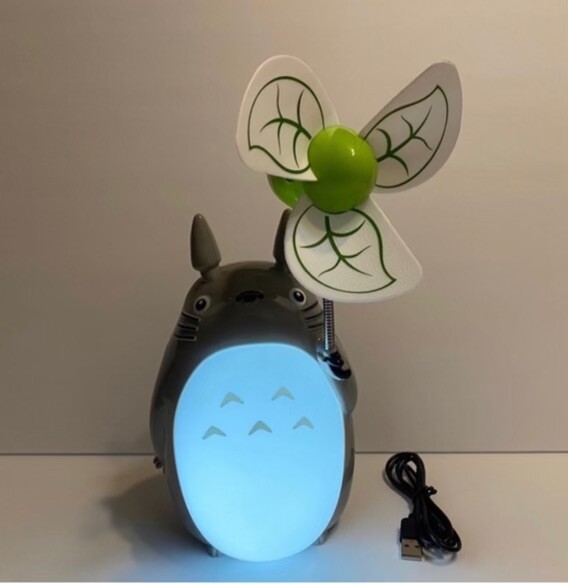 Kawaii Cartoon My Neighbor Totoro Lamp Led Night Light With USB Fan  Home Decor