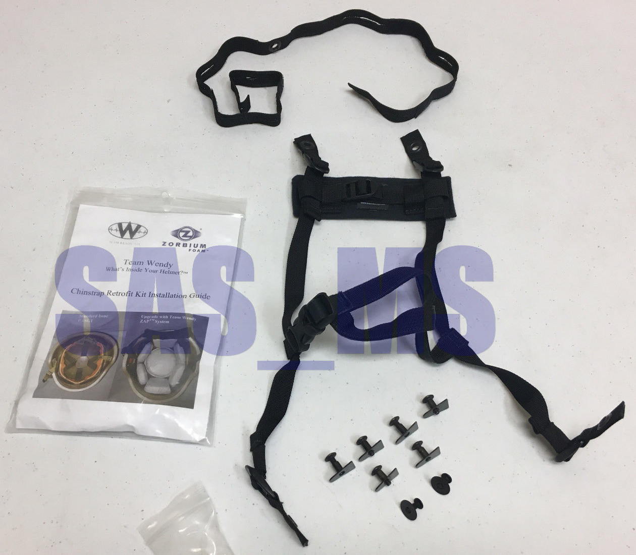 TEAM WENDY 4 POINT CHINSTRAP RETROFIT KIT ASSEMBLY WITH HARDWARE NEW