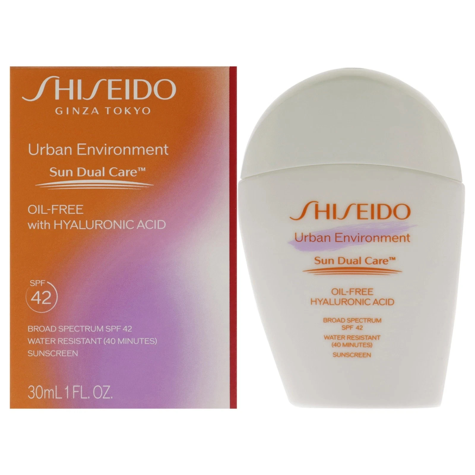 Shiseido Urban Environment Oil-Free hyaluronic acid sunscreen SPF 42 30mL / 1 oz