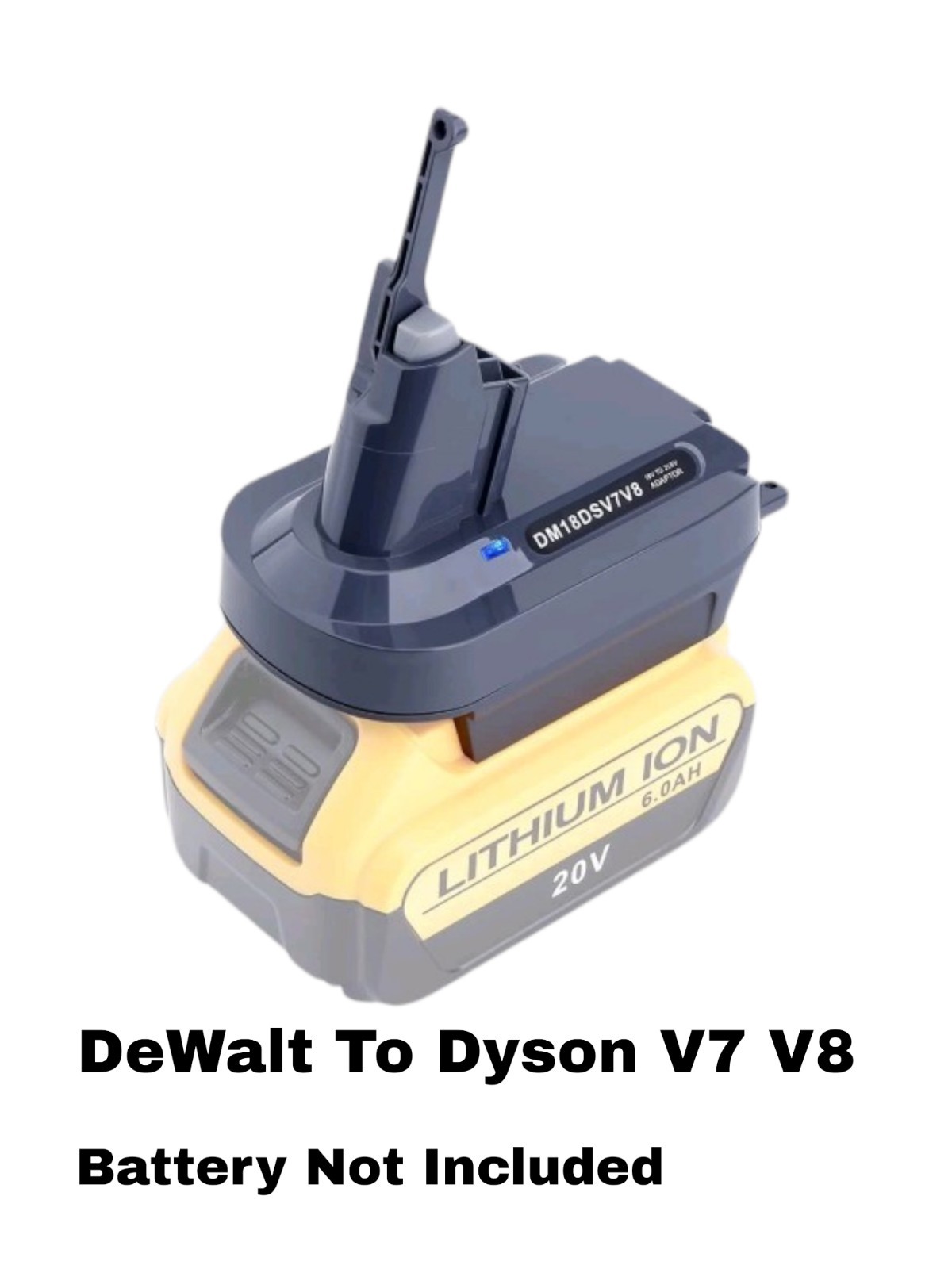 DM18DSV7V8 DeWalt Battery Adapter Converter for Dyson Vacuum Cordless V7/V8