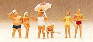 Preiser 10283 HO Scale Recreation & Sports Family At The Beach