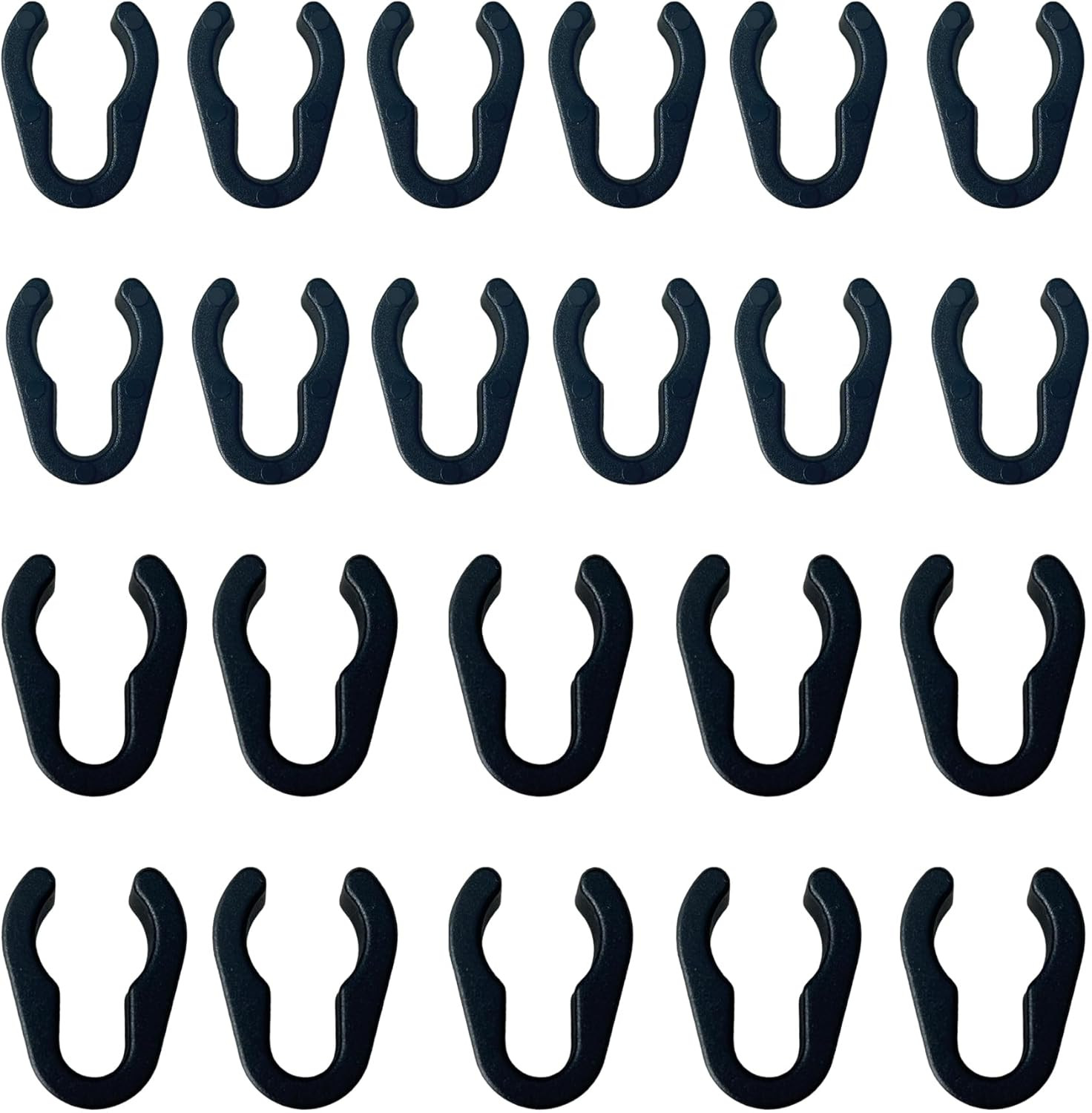 60 Pcs Universal Microphone Cable Clip, Plastic Stand Cable Clips for Studio Acc