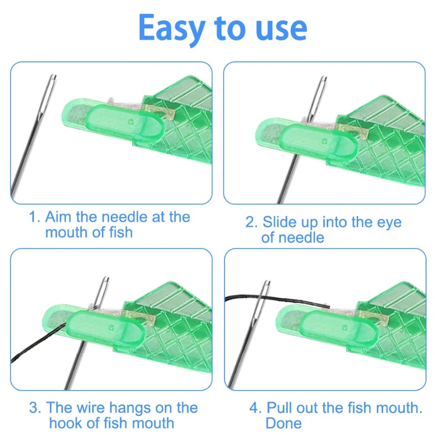 20pcs Automatic Needle Threader DIY Sewing Tool for Hand & Machine Needles - NEW
