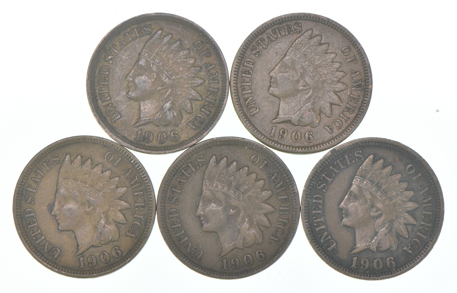 XF 1906 Indian Head Copper Cent Penny - High Grade Sample
