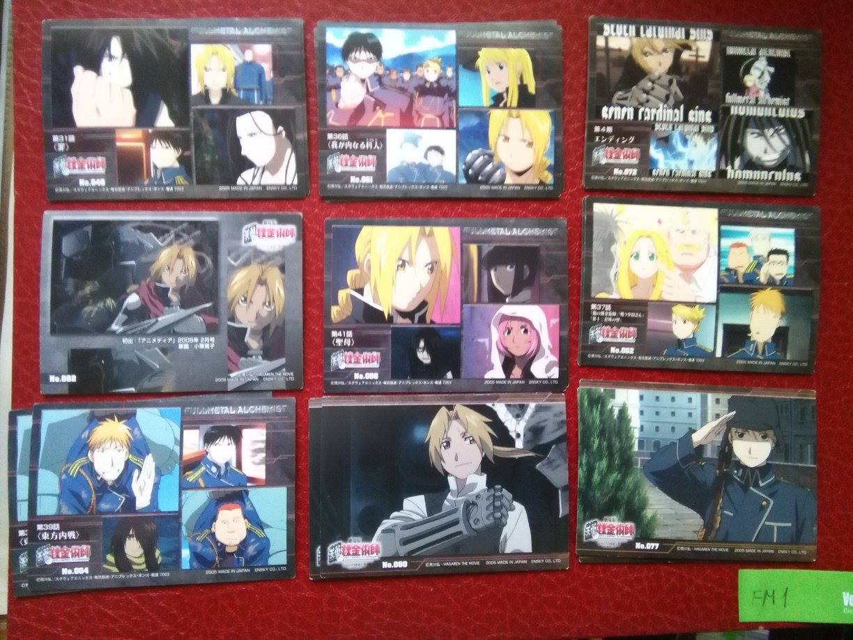 FULLMETAL ALCHEMIST TRADING CARDS CARDDASS FULL METAL