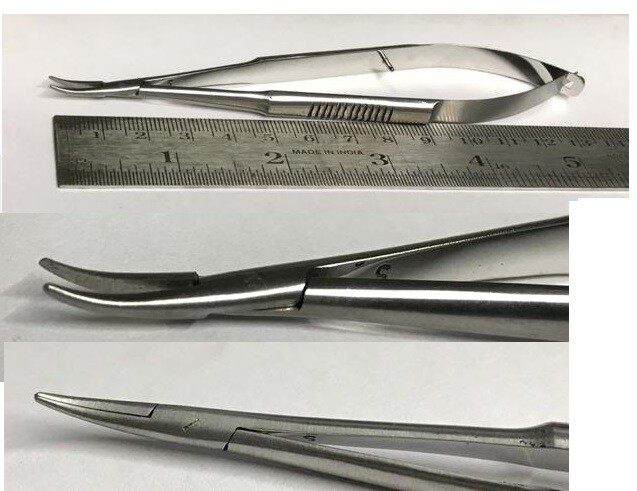 Barraquer Needle Holder, Non-Locking - Ophthalmic Needle Holders (2 piece)