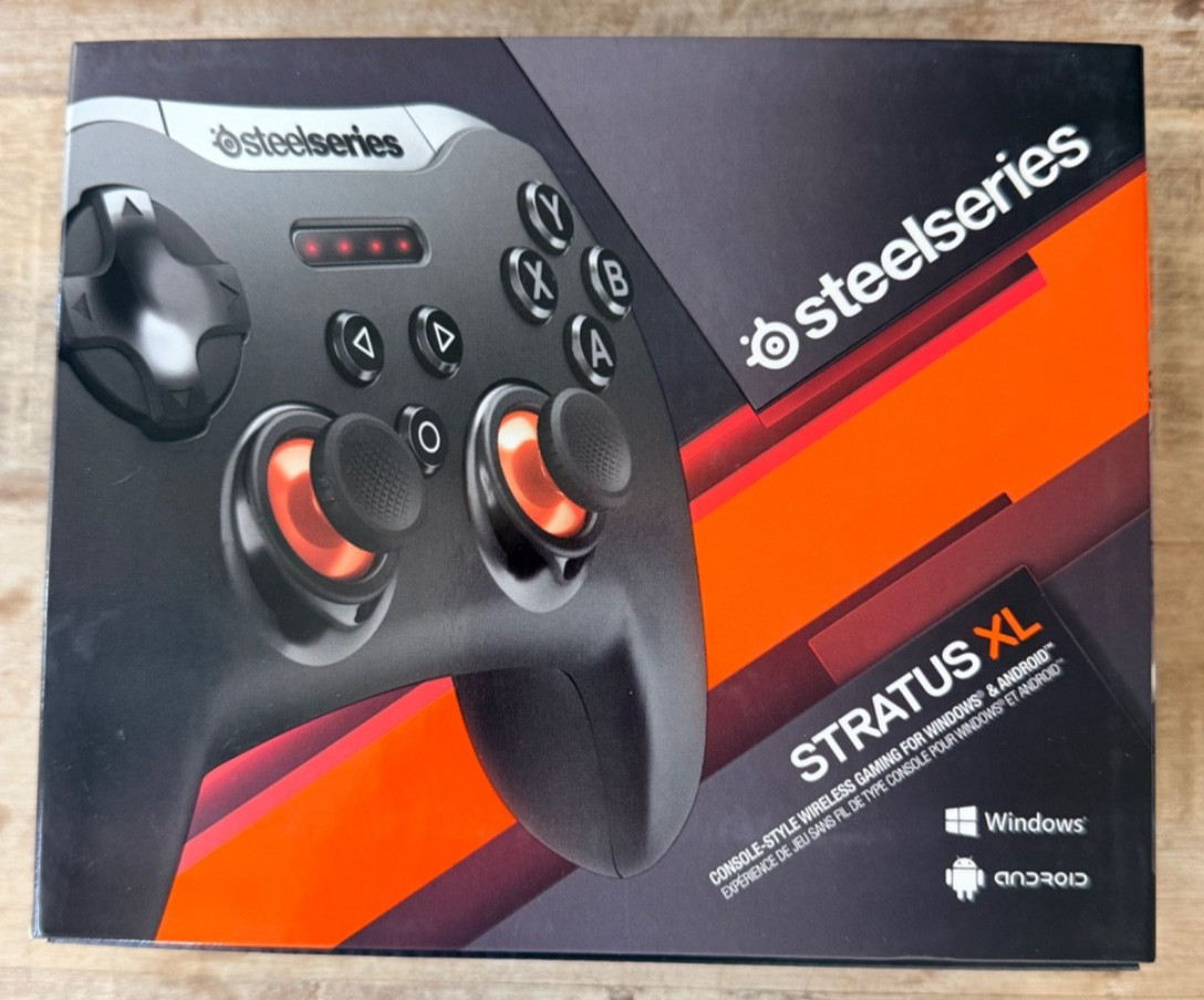 SteelSeries Stratus XL Wireless Controller Windows Android Bluetooth Black NEW