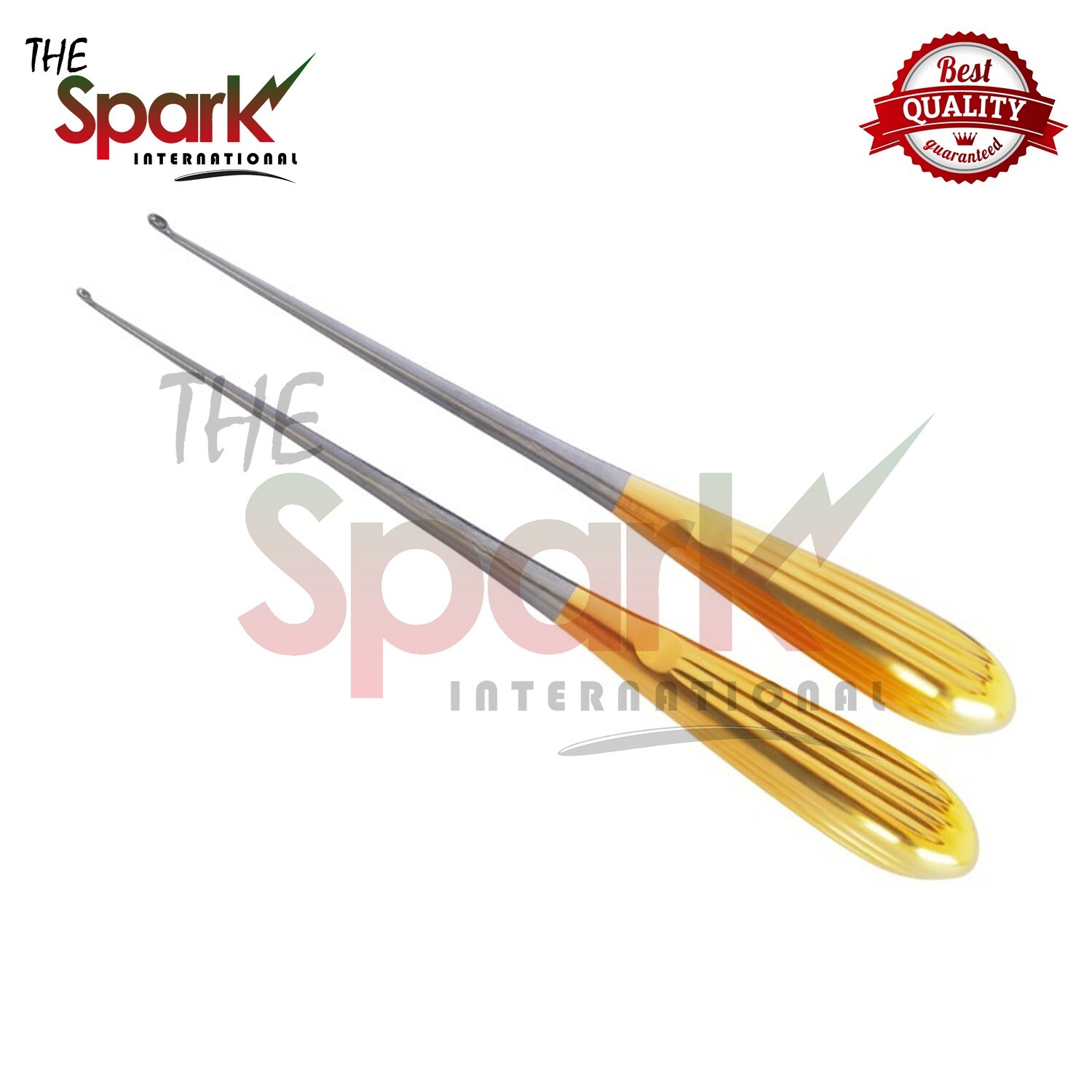 Brun Bone Hibbs Spratt Spinal Fusion Curette Straight 22 cm Surgical Instruments