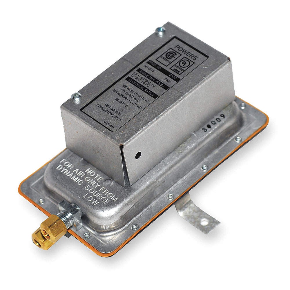 SIEMENS 141-0574 Air Pressure Switch,Adjustable,SPDT,Auto 2KGR4