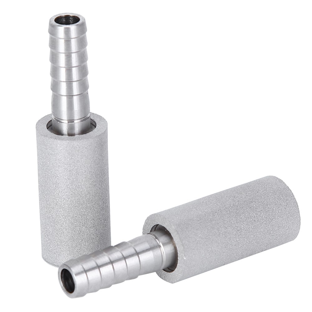 2Pcs 0.5μm Diffusion Stone Stainless Steel Aeration Stone With 1/4 Inch Oute NY