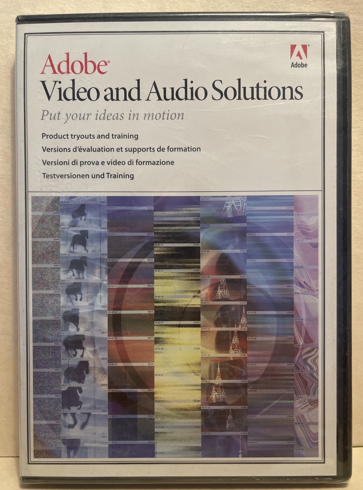 New Sealed Adobe Video and Audio Solutions DVD 2004. B2