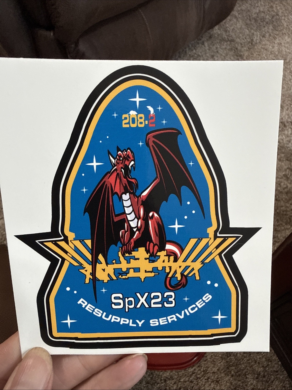 SpX-23 Commercial Resupply Mission Sticker