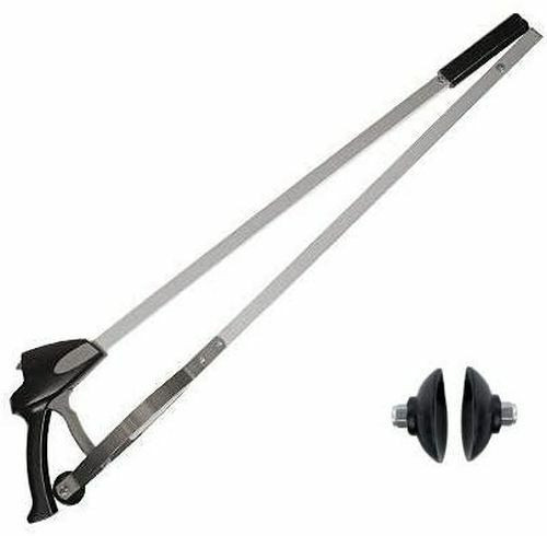 EZ Reacher 60" Pick Up Tool with Pair of Rubber Gripper Cups (Bundle - 2 Items)